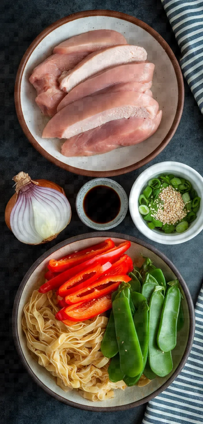 Ingredients photo for Asian Chicken Recipes With Noodles
