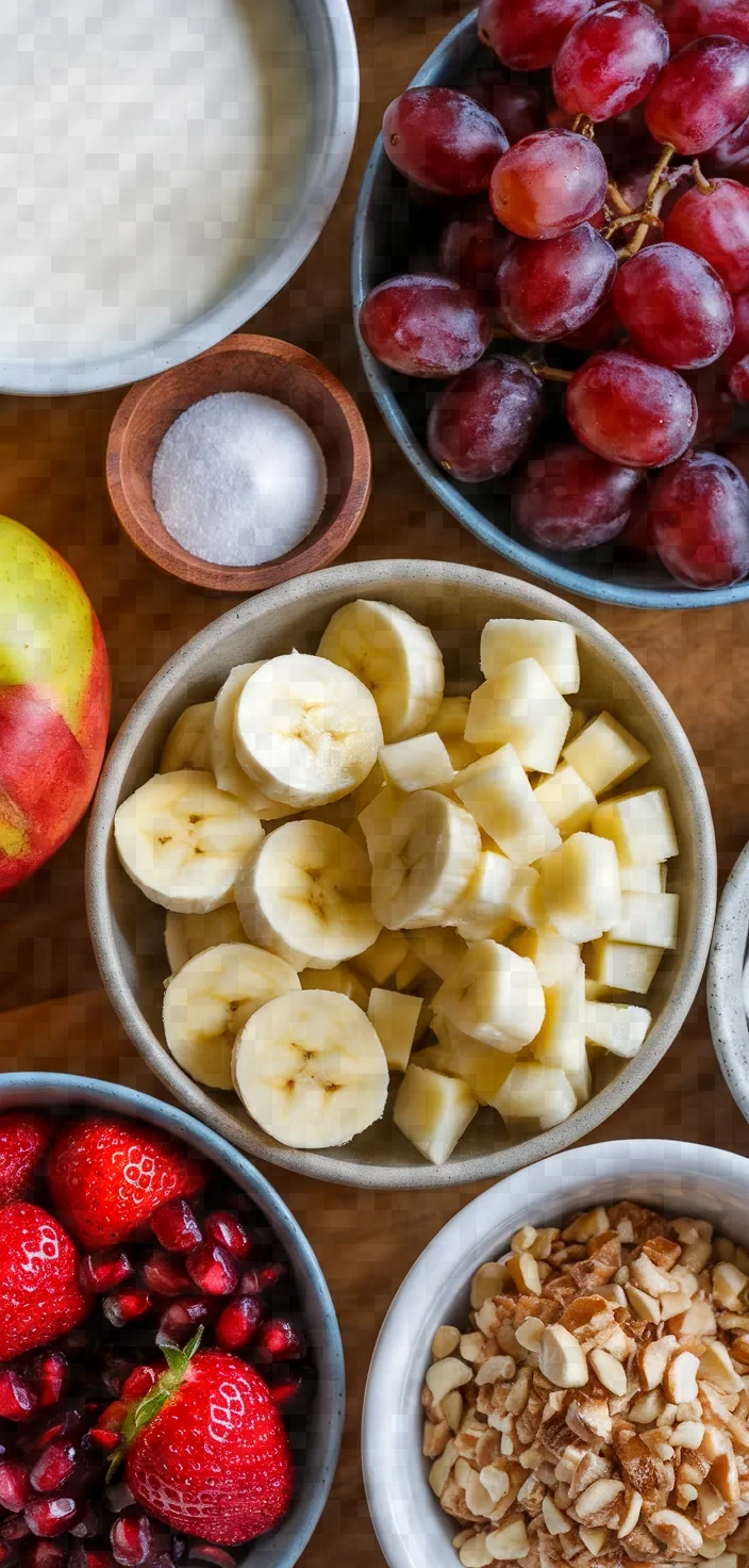 Ingredients photo for Fruit Custard Recipe
