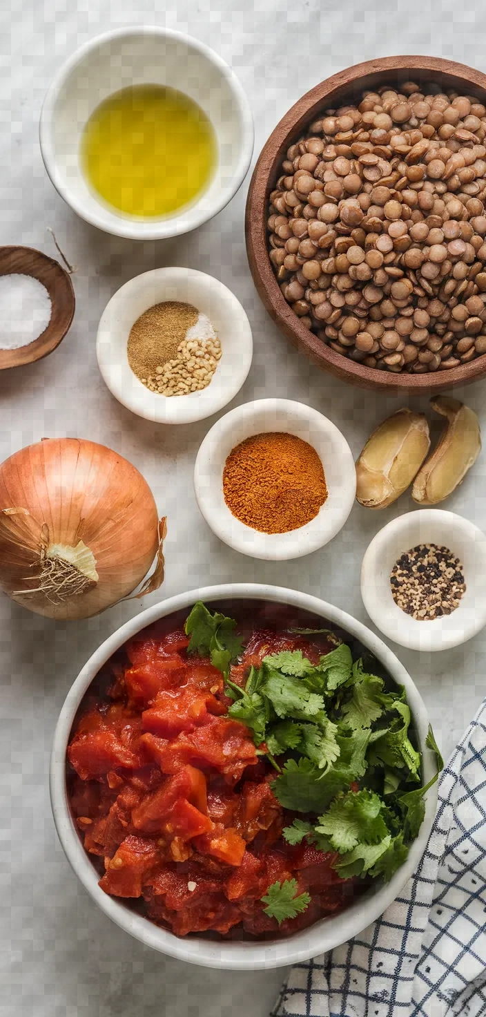 Ingredients photo for Ethiopian Lentil Recipes