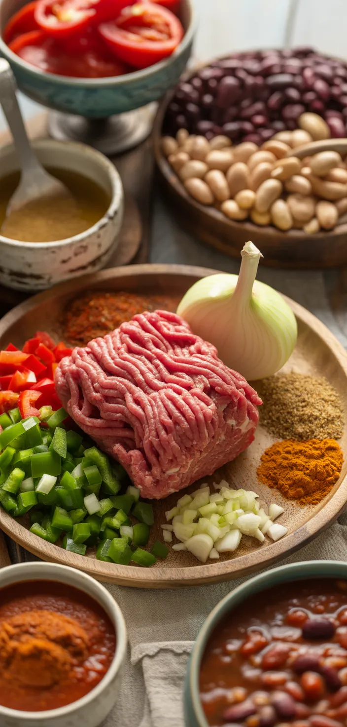 Ingredients photo for Best Beef Chili Recipe