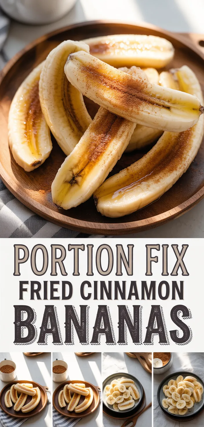 A photo of Portion Fix Fried Cinnamon Bananas Recipe