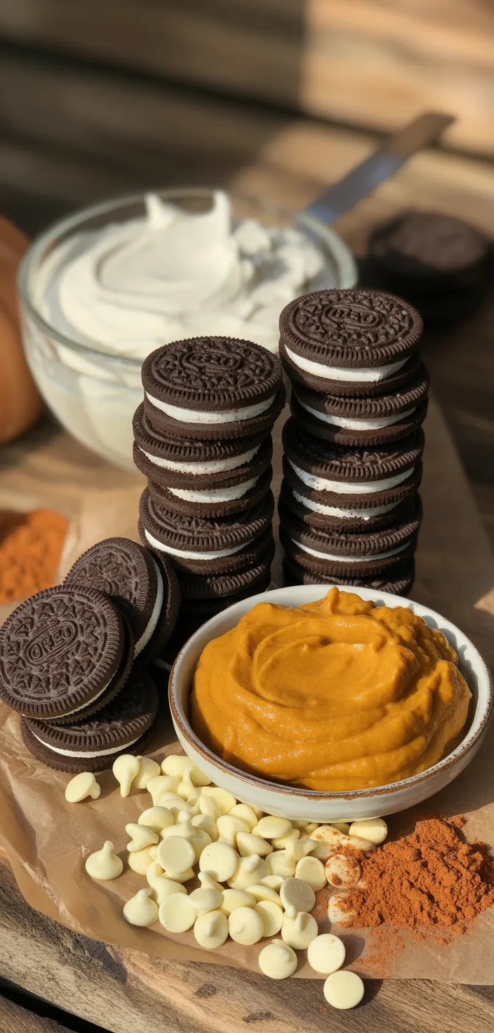Ingredients photo for Pumpkin Oreo Balls Recipe