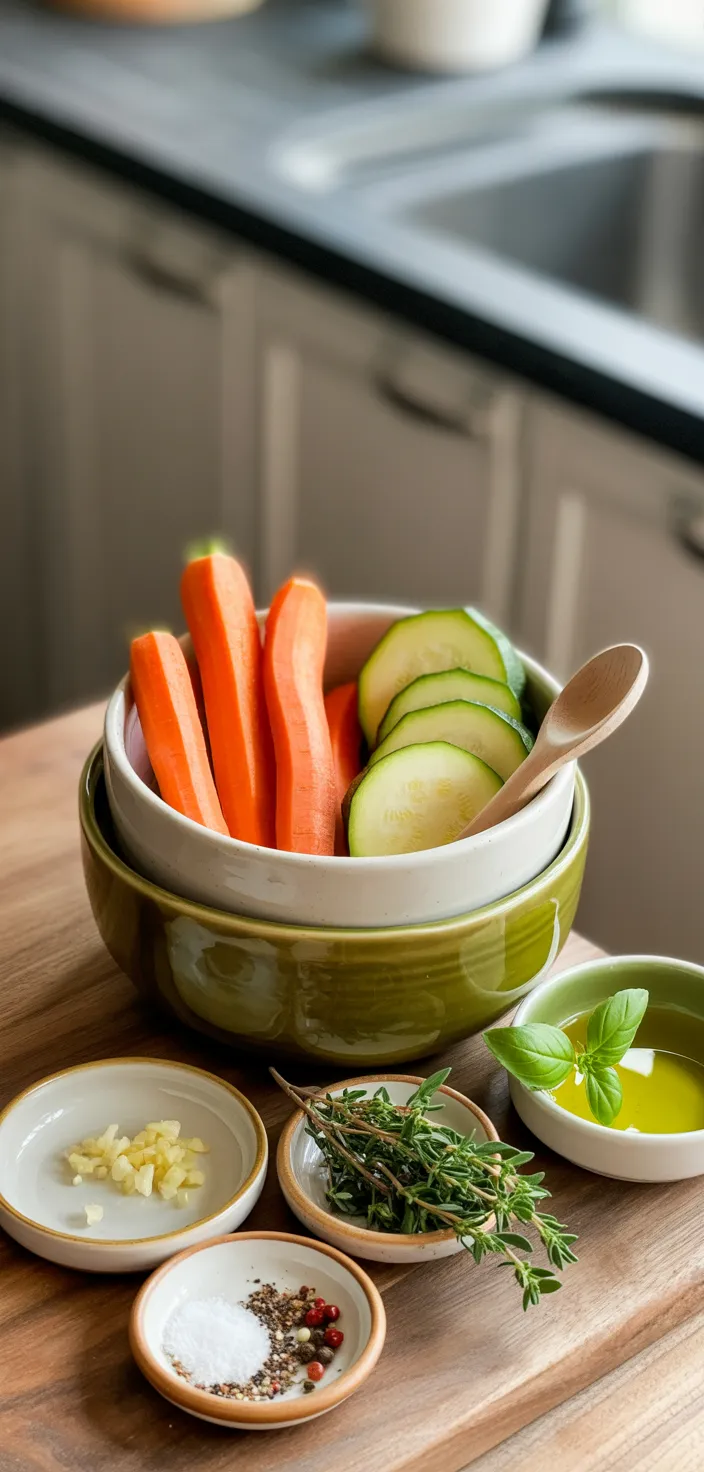 Ingredients photo for Sautéed Carrots And Zucchini Recipe