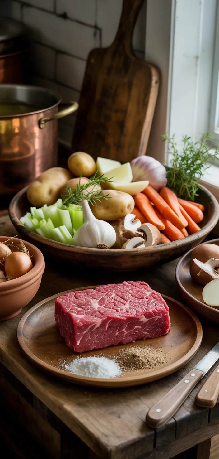 Ingredients photo for Slow Cooker Beef Stew Recipe