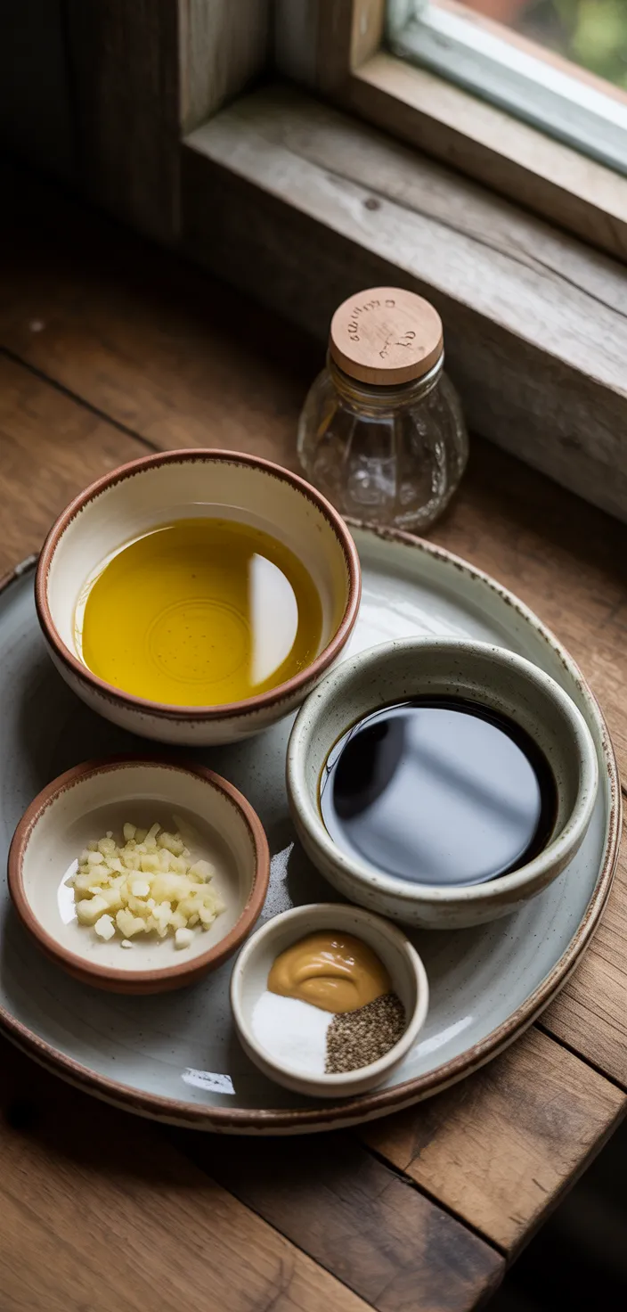 Ingredients photo for The Best Easy Balsamic Vinaigrette Recipe
