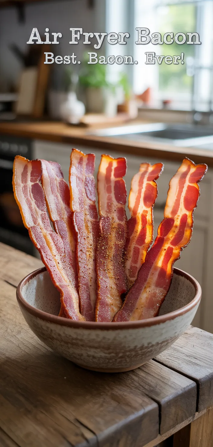 Ingredients photo for Air Fryer Bacon (Best. Bacon. Ever!) Recipe