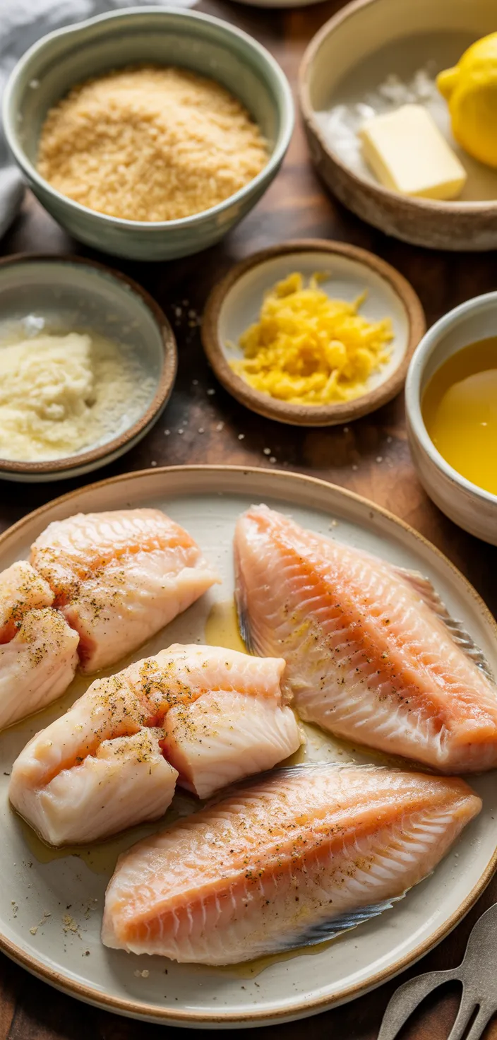 Ingredients photo for Air Fryer Tilapia Recipe