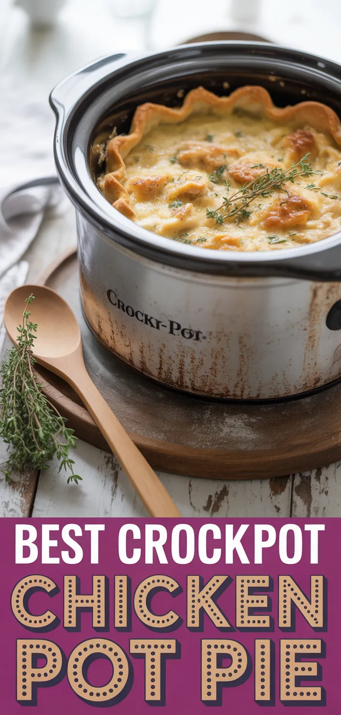 A photo of Best Crockpot Chicken Pot Pie Recipe