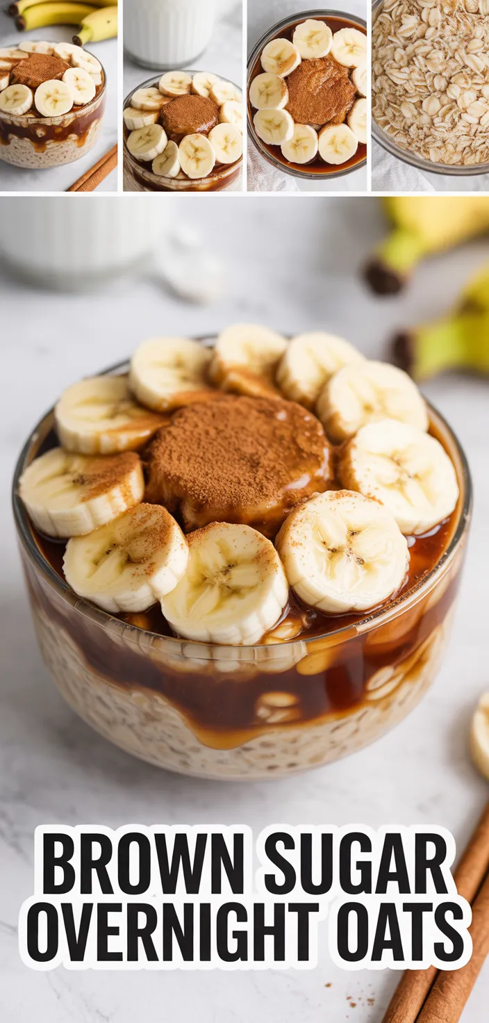 A photo of Brown Sugar Overnight Oats Recipe