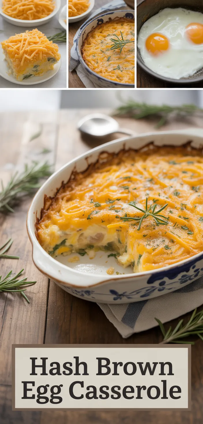 A photo of Hash Brown Egg Casserole Recipe