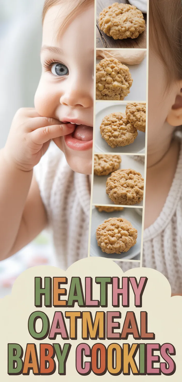 A photo of Healthy Oatmeal Breakfast Cookies For Babies And Toddlers Recipe