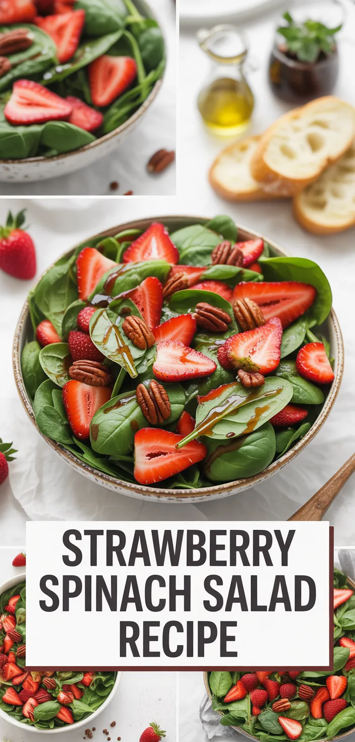 A photo of Strawberry Spinach Salad Recipe