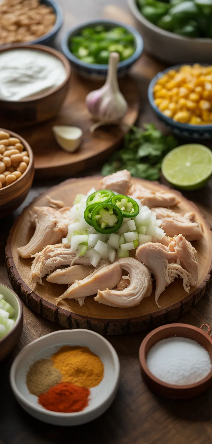 Ingredients photo for Easy White Chicken Chili (Slow Cooker) Recipe