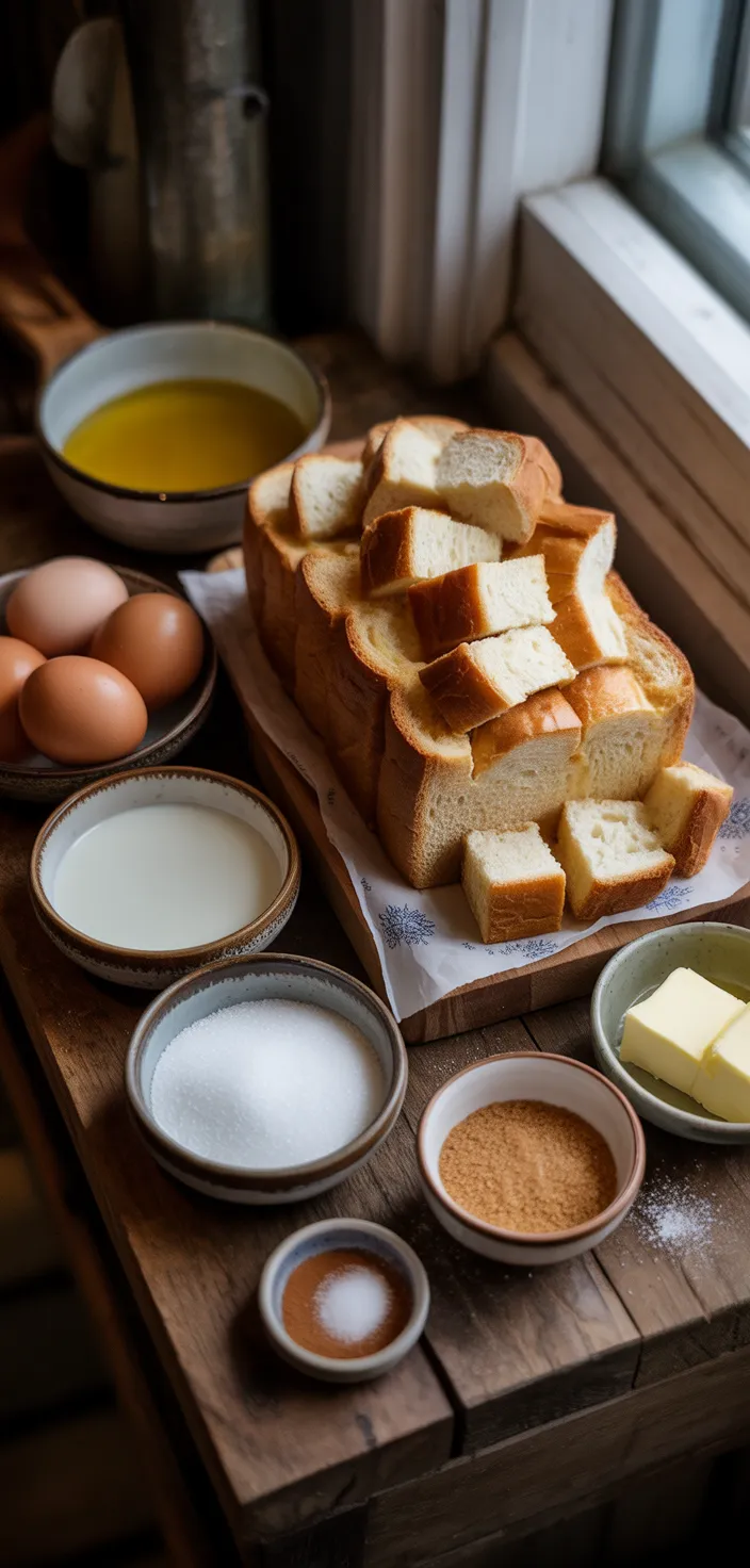 Ingredients photo for French Toast Casserole Recipe