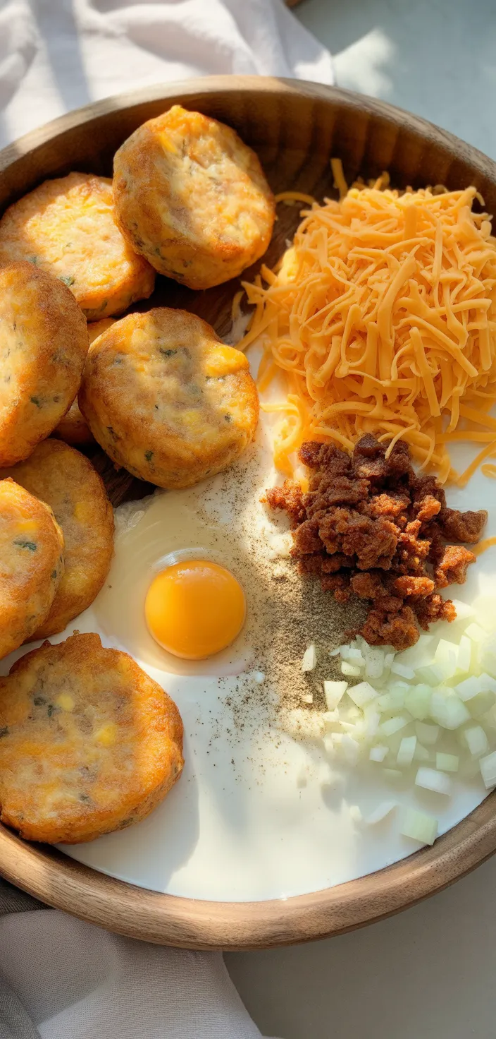 Ingredients photo for Hash Brown Egg Casserole Recipe