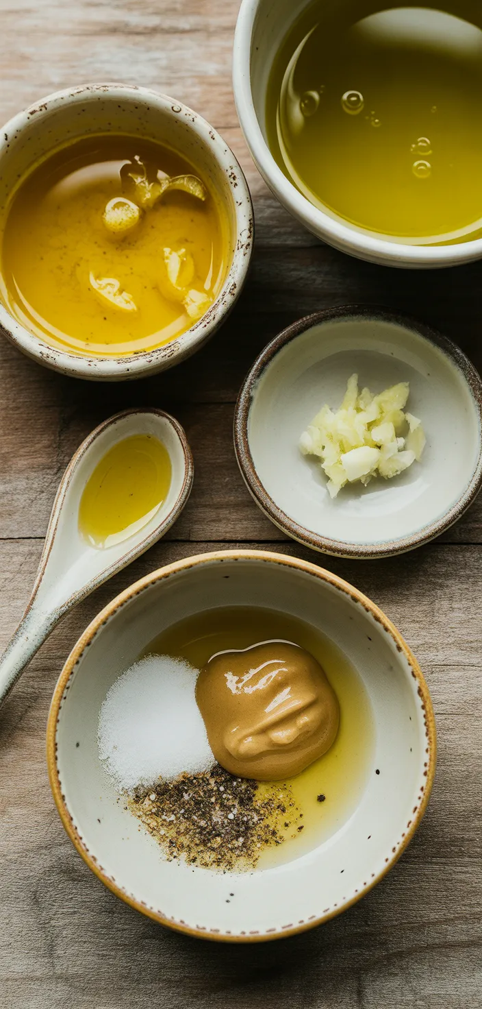 Ingredients photo for Lemon Vinaigrette Dressing Recipe