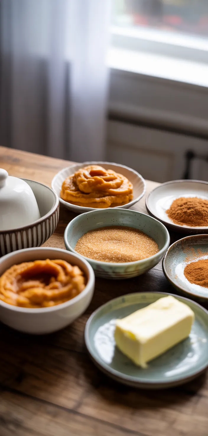 Ingredients photo for Pumpkin Cinnamon Rolls Recipe
