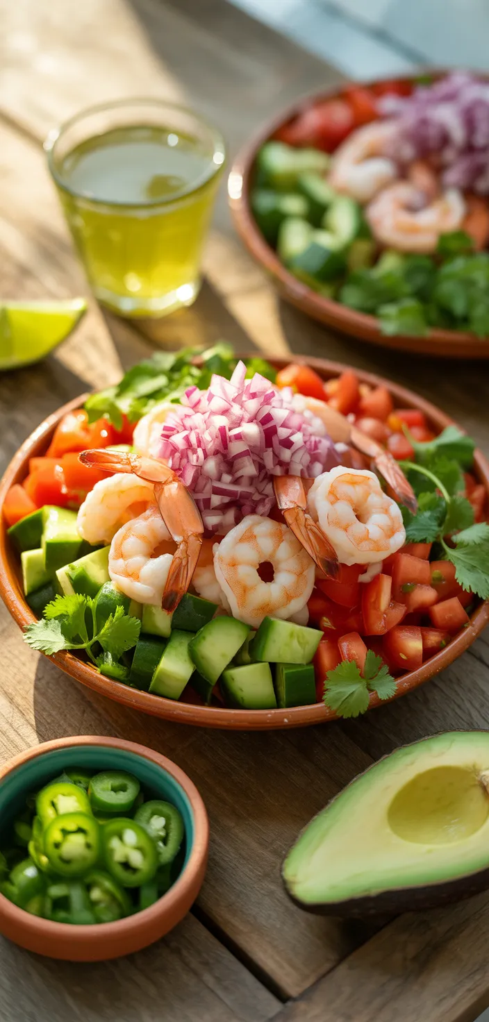 Ingredients photo for SHRIMP CEVICHE Recipe