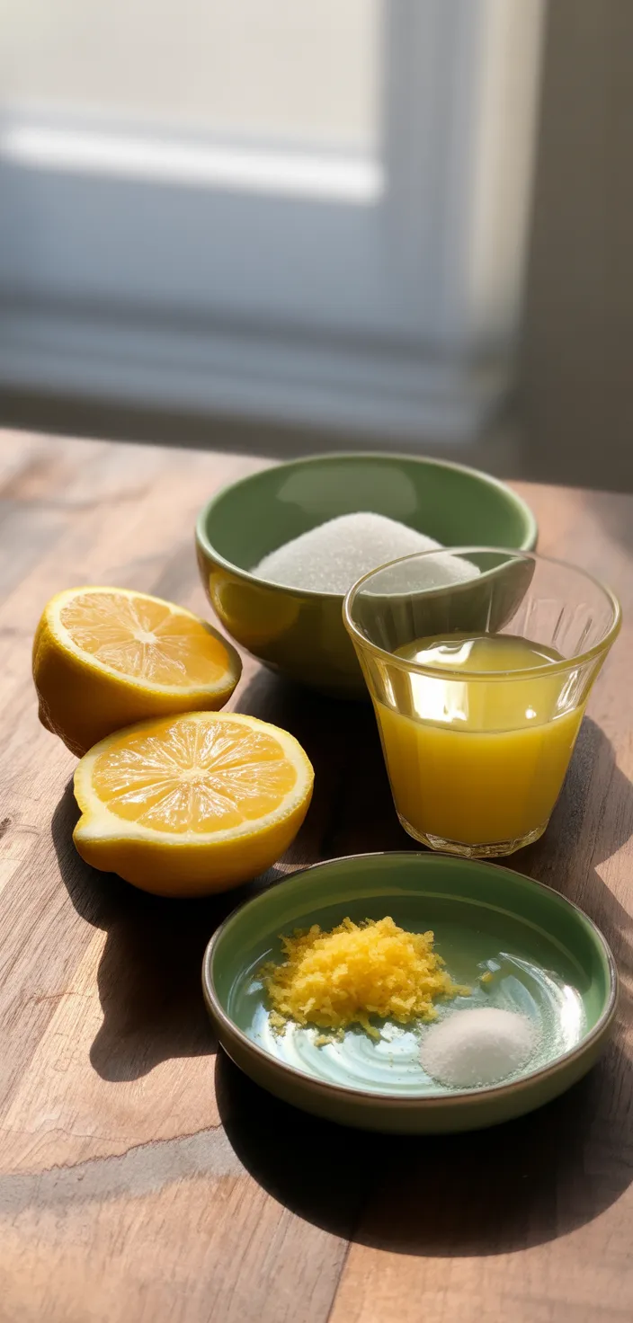 Ingredients photo for Sorbetto Di Limone Dressed Up In A Frozen Lemon Shell Recipe
