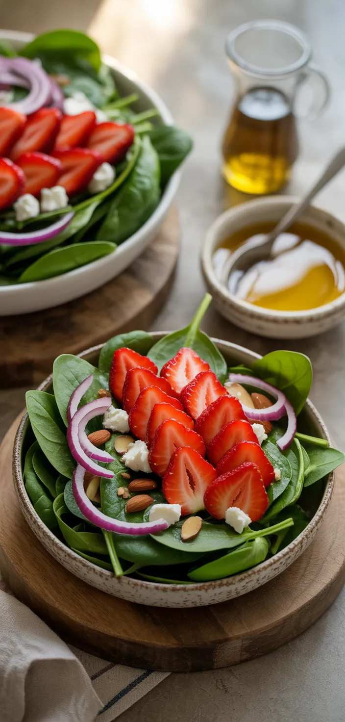Ingredients photo for Strawberry Spinach Salad Recipe
