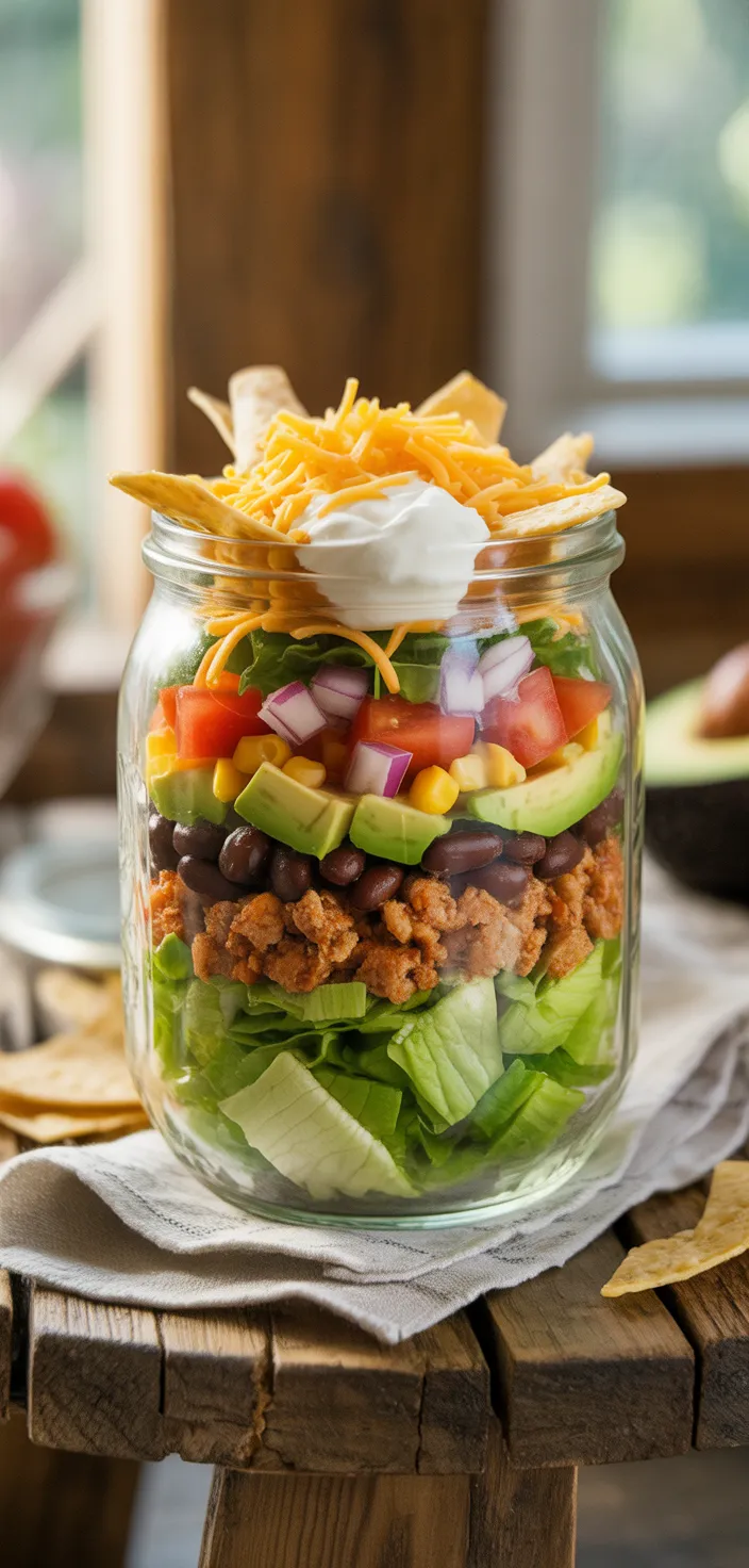 Ingredients photo for Taco Salad In A Jar Recipe