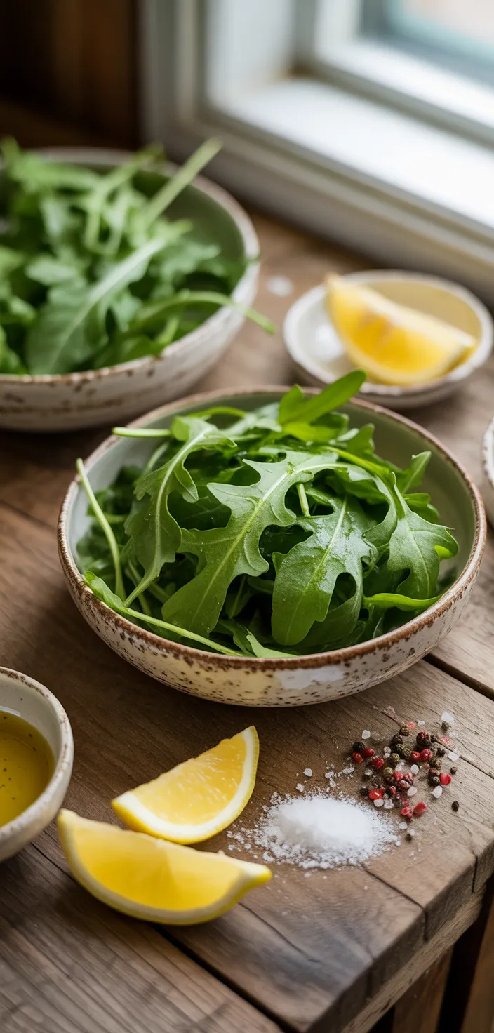 Ingredients photo for Arugula Salad With Lemon Vinaigrette Recipe