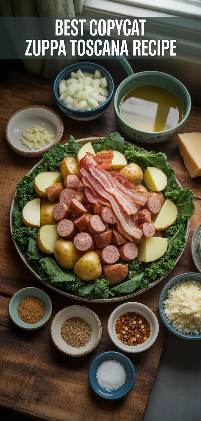 Ingredients photo for BEST Copycat Zuppa Toscana Recipe