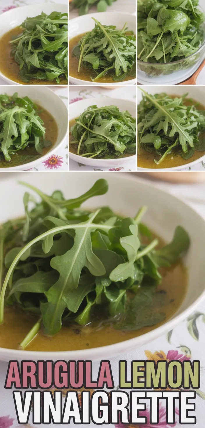 A photo of Arugula Salad With Lemon Vinaigrette Recipe