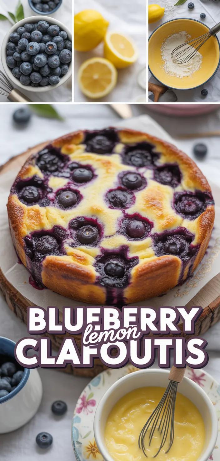 A photo of Blueberry Lemon Clafoutis Recipe