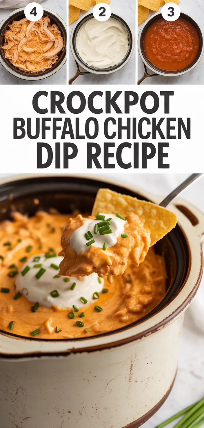 A photo of Crockpot Buffalo Chicken Dip Recipe