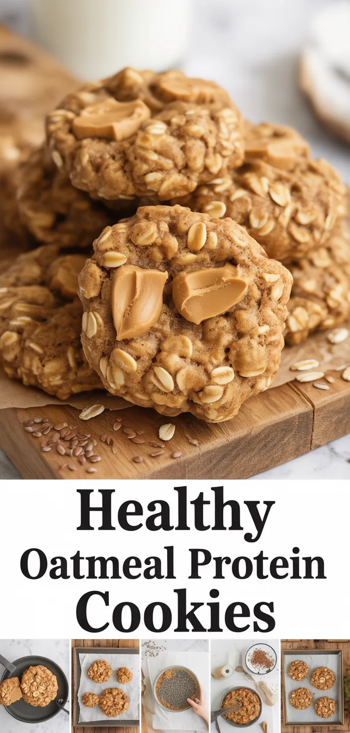 A photo of Healthy Oatmeal Protein Cookies Recipe