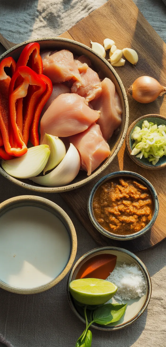 Ingredients photo for Crockpot Thai Chicken Curry Recipe