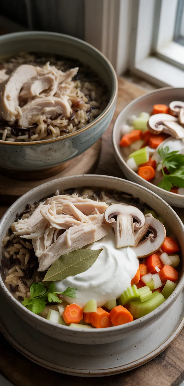 Ingredients photo for Healthy Chicken Wild Rice Soup Recipe