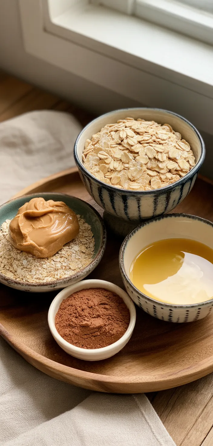 Ingredients photo for Healthy No Bake Cookies Recipe