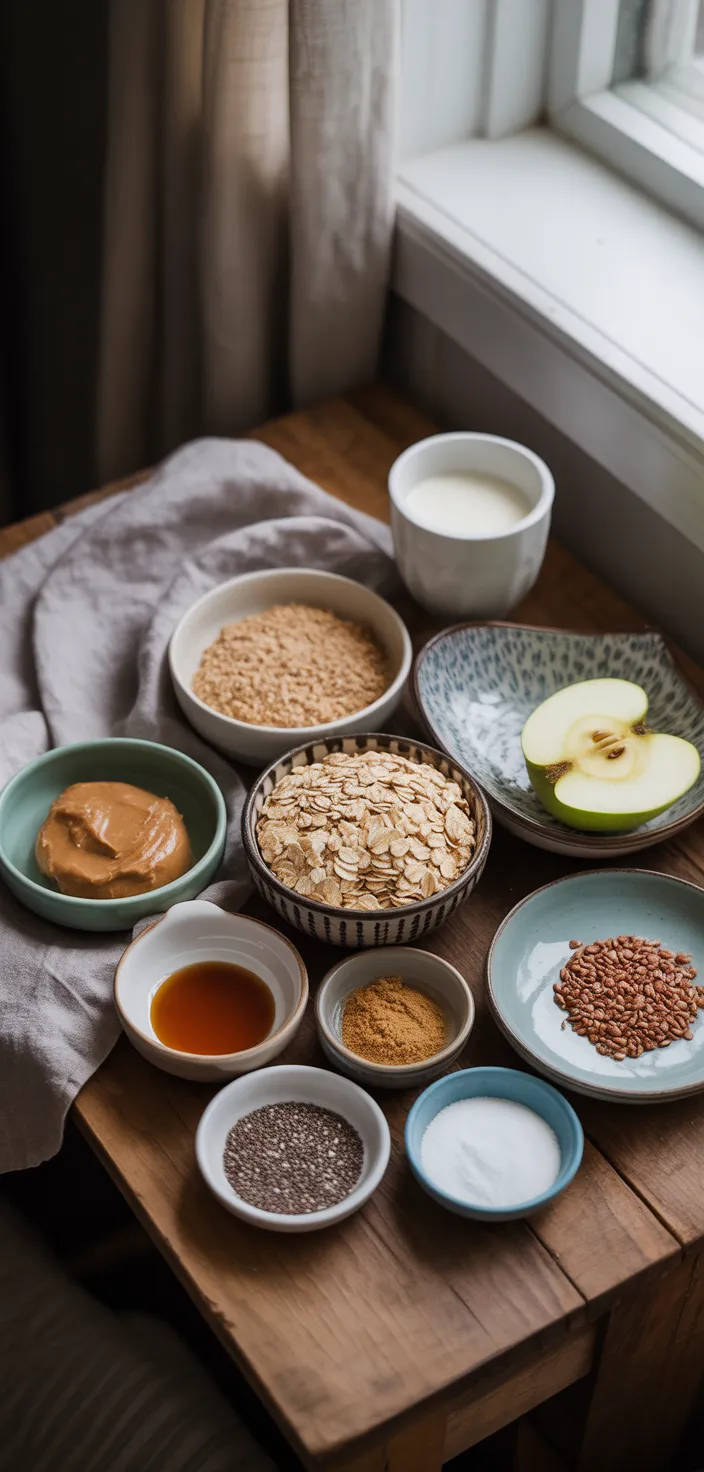 Ingredients photo for Healthy Oatmeal Protein Cookies Recipe