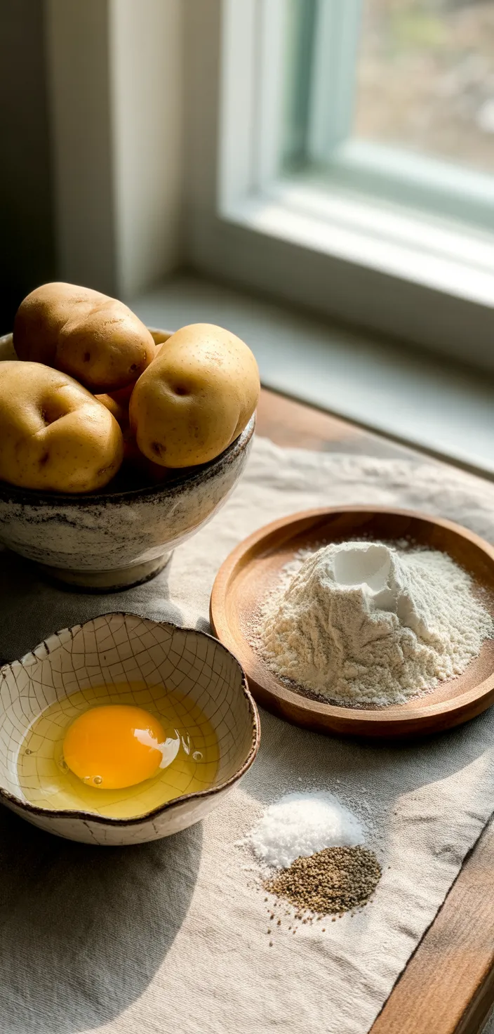 Ingredients photo for Homemade Gnocchi Recipe