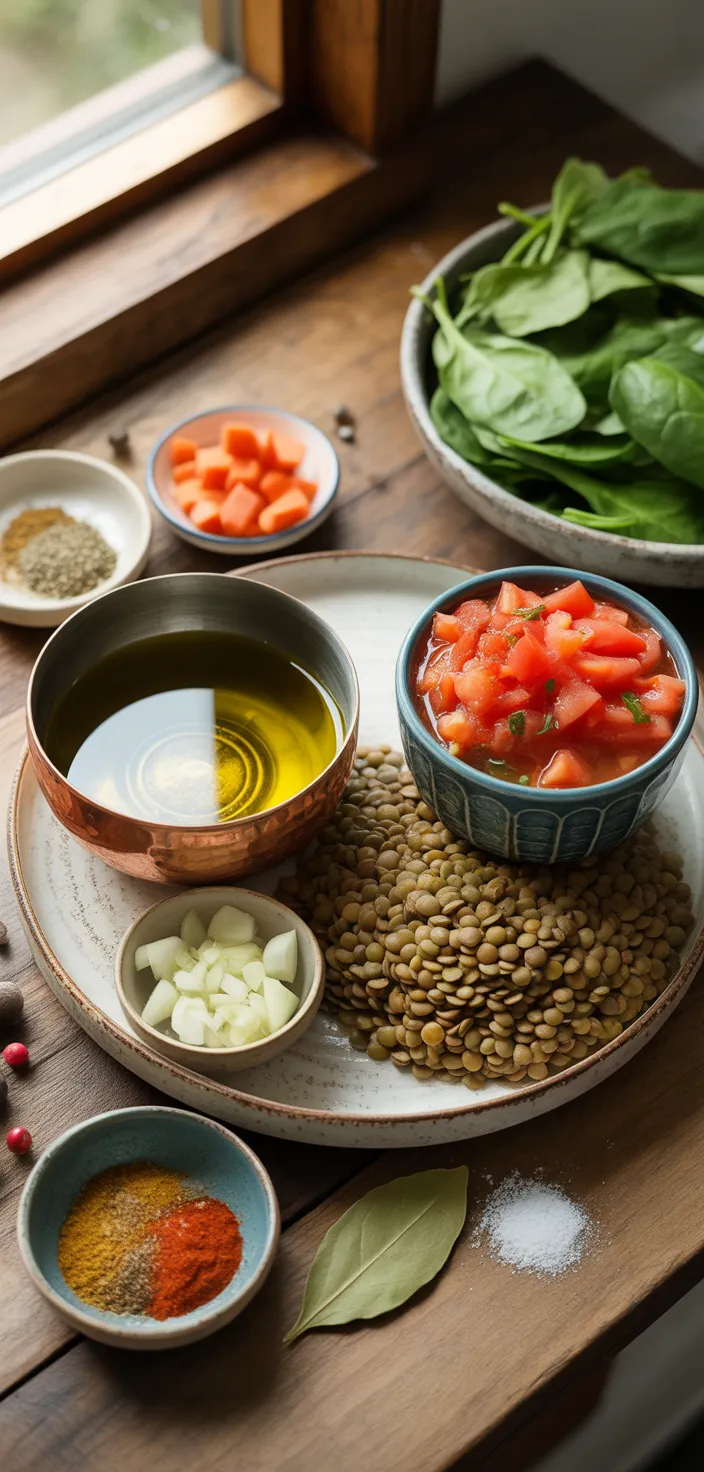 Ingredients photo for Mediterranean Lentil Soup Recipe