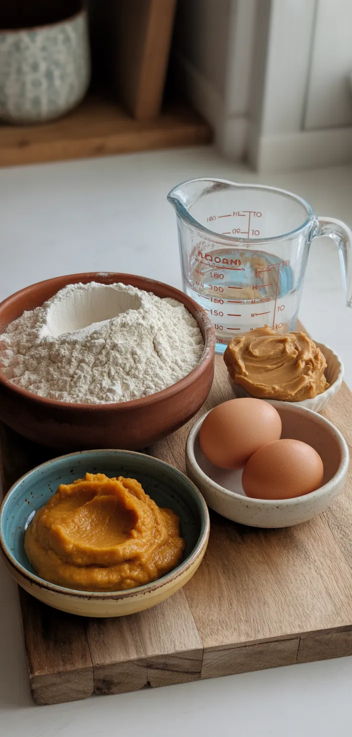 Ingredients photo for Pumpkin Dog Treats Recipe