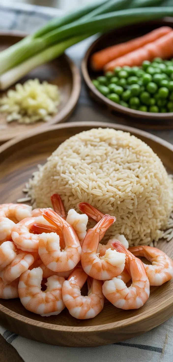 Ingredients photo for Shrimp Fried Rice Recipe