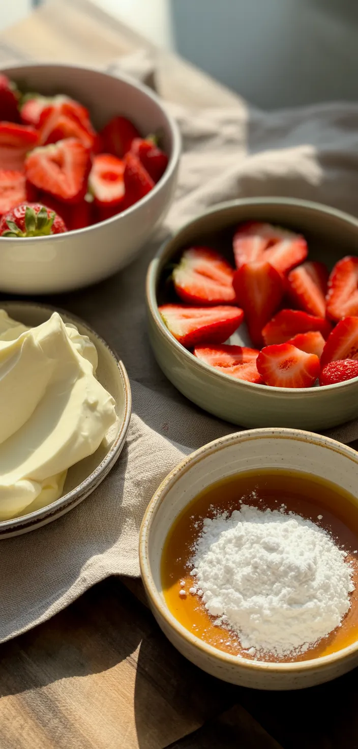 Ingredients photo for Strawberry Santas Recipe