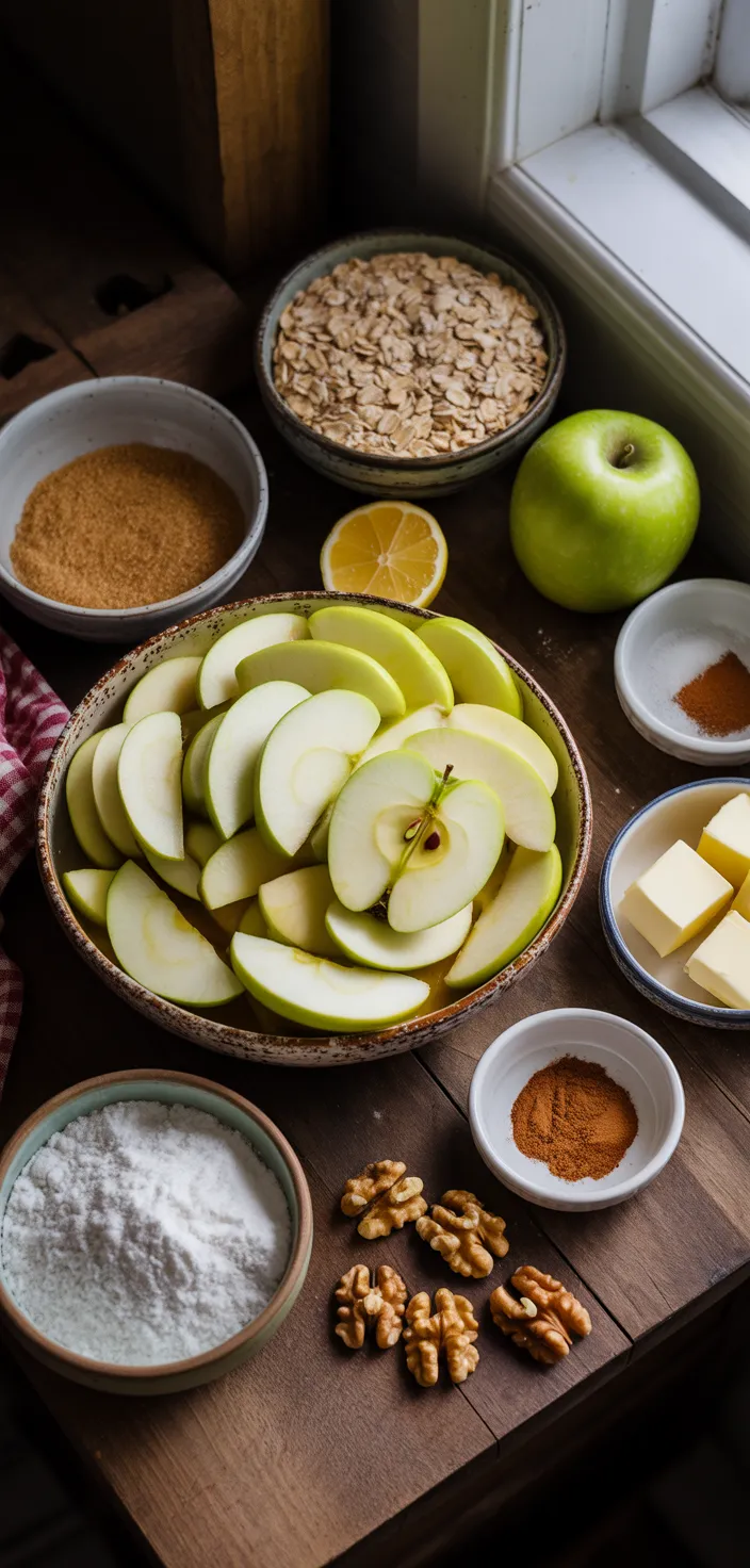 Ingredients photo for The Easiest Apple Crisp Recipe