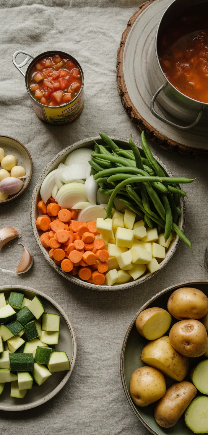 Ingredients photo for Vegetable Soup Recipe (Seriously The Best!)