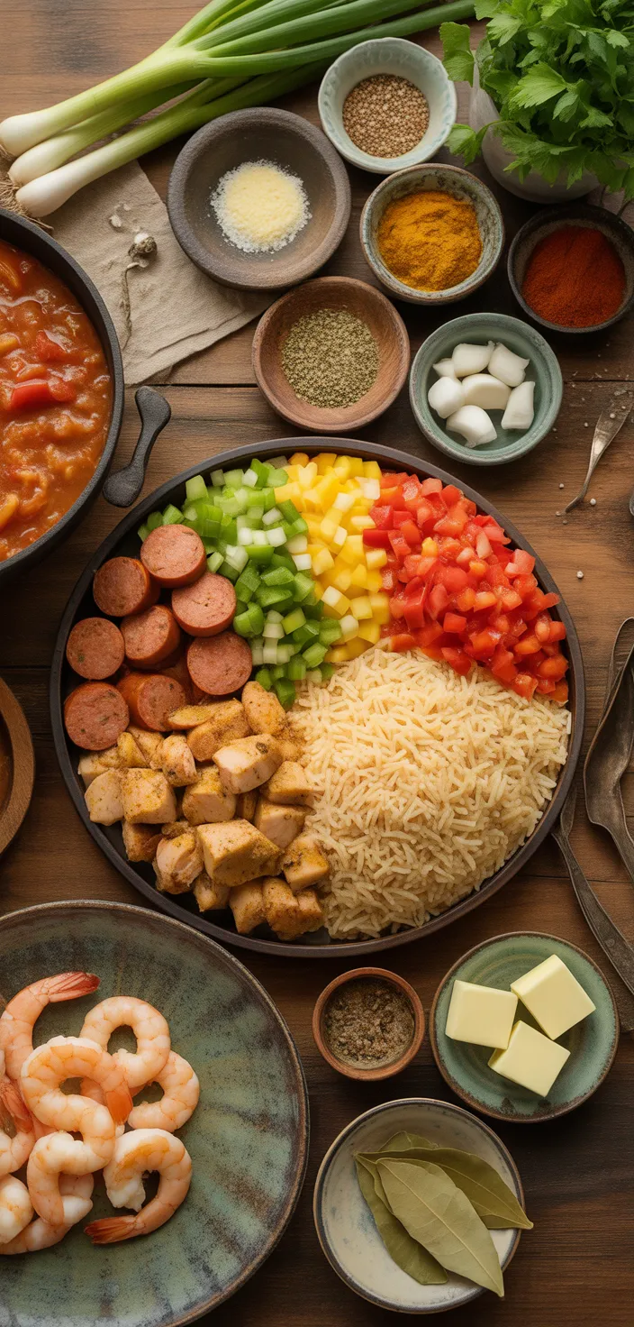 Ingredients photo for Best Jambalaya Recipe For Mardi Gras!