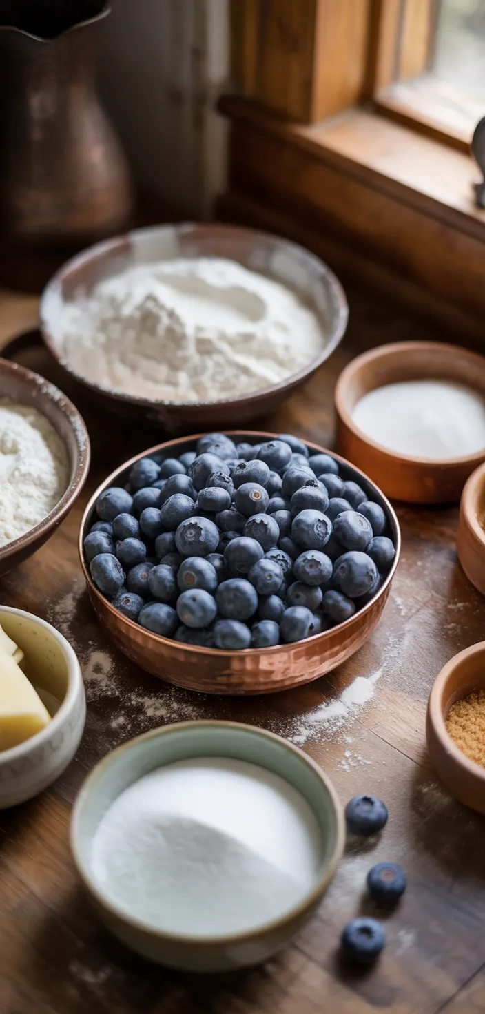 Ingredients photo for Blueberry Buttermilk Pancake Casserole Recipe