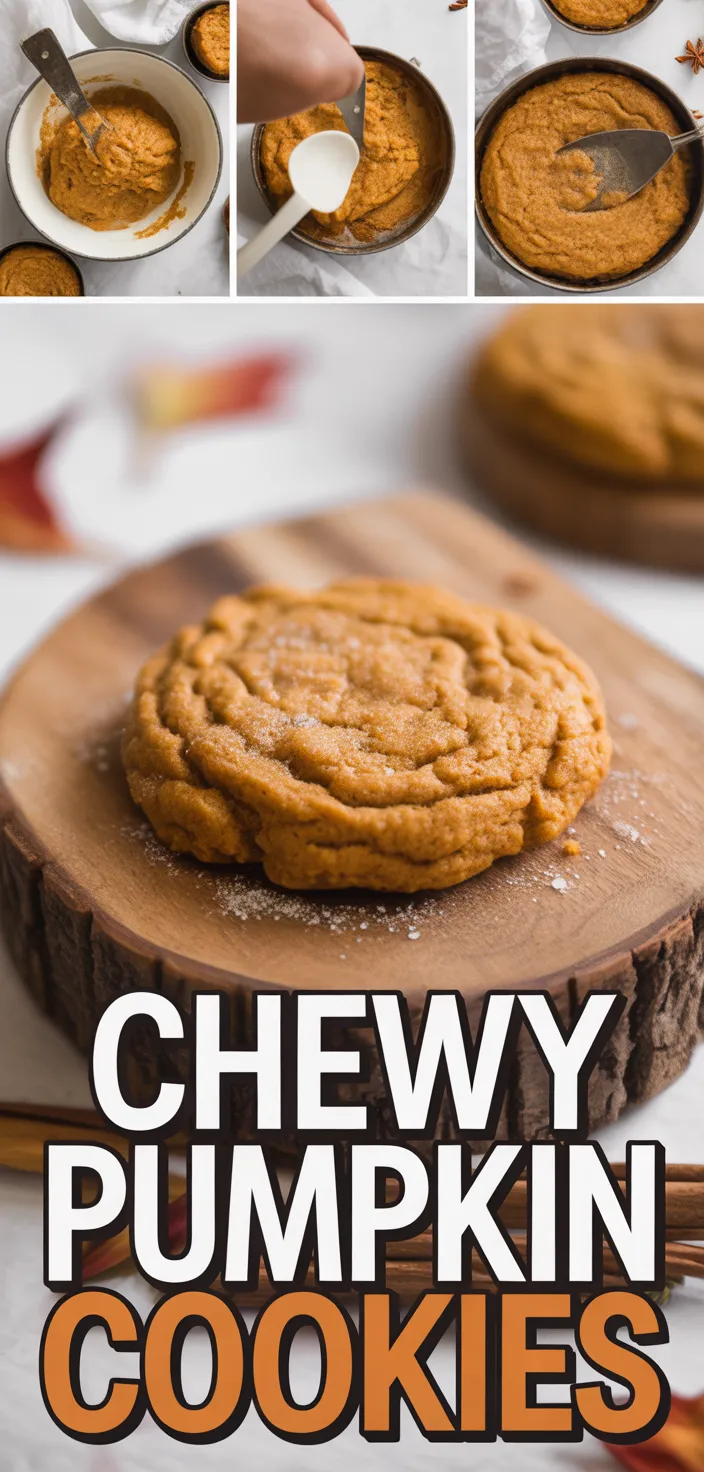 A photo of Chewy Pumpkin Cookies Recipe