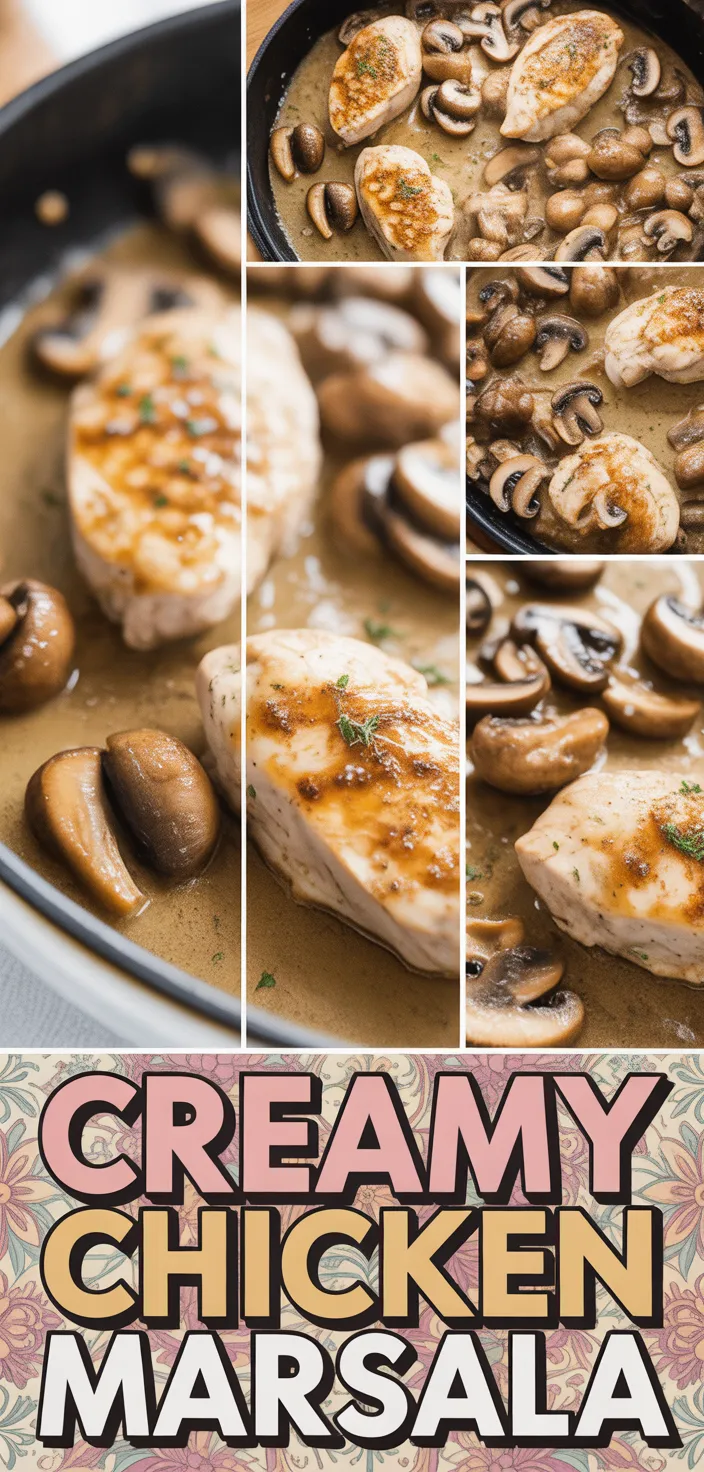 A photo of Chicken Marsala Recipe {with Creamy Marsala Sauce}