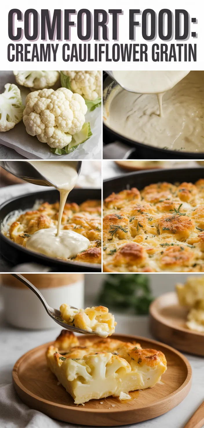 A photo of Comfort Food: Creamy Cauliflower Gratin Recipe
