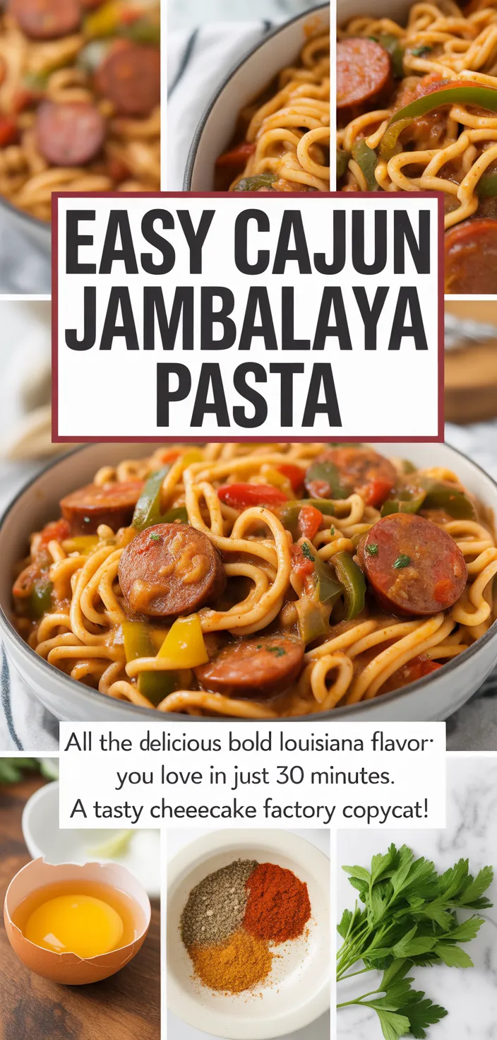 A photo of Easy Cajun Jambalaya Pasta Recipe