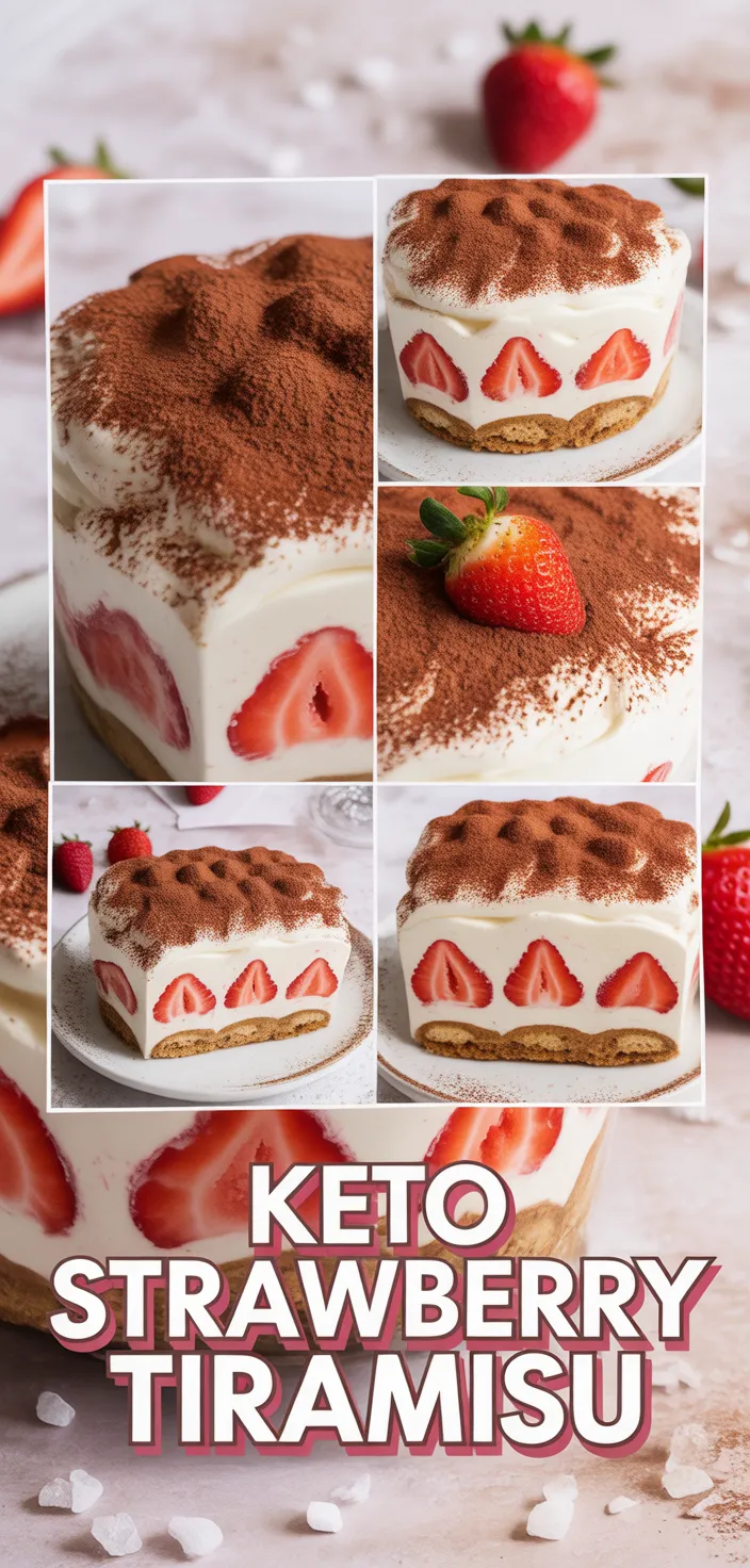 A photo of Keto Strawberry Tiramisu Recipe