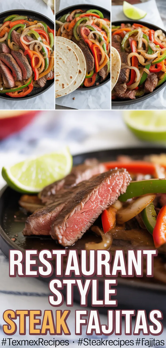 A photo of Restaurant Style Steak Fajitas  Recipe